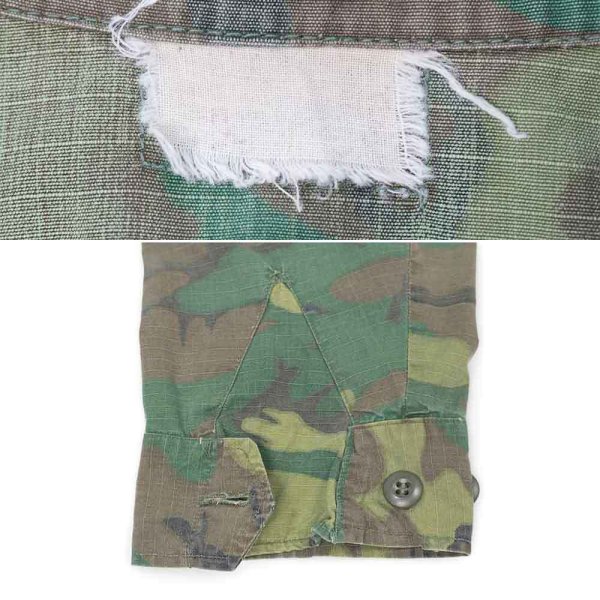 画像3: 60's US.ARMY ERDL ジャングルファティーグジャケット "グリーンリーフカモ" (3)