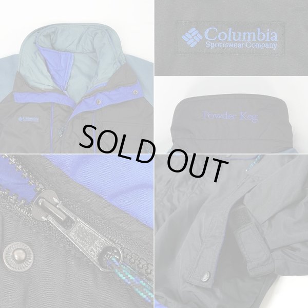 画像6: 90's Columbia パデッドライナー ナイロンジャケット "Powder Keg / BLACK" (6)