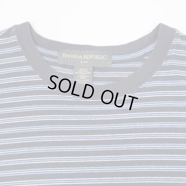 画像3: 90-00's Banana Republic マルチボーダーTシャツ (3)