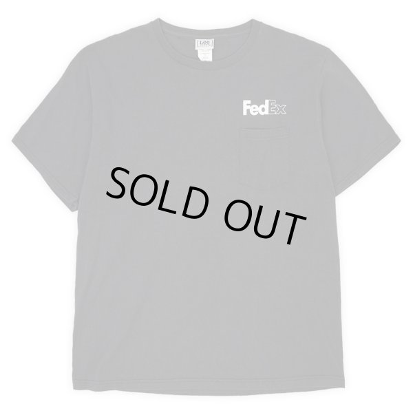 画像1: 00's FedEX ポケットTシャツ “FADE BLACK” (1)