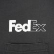 画像2: 00's FedEX ポケットTシャツ “FADE BLACK” (2)
