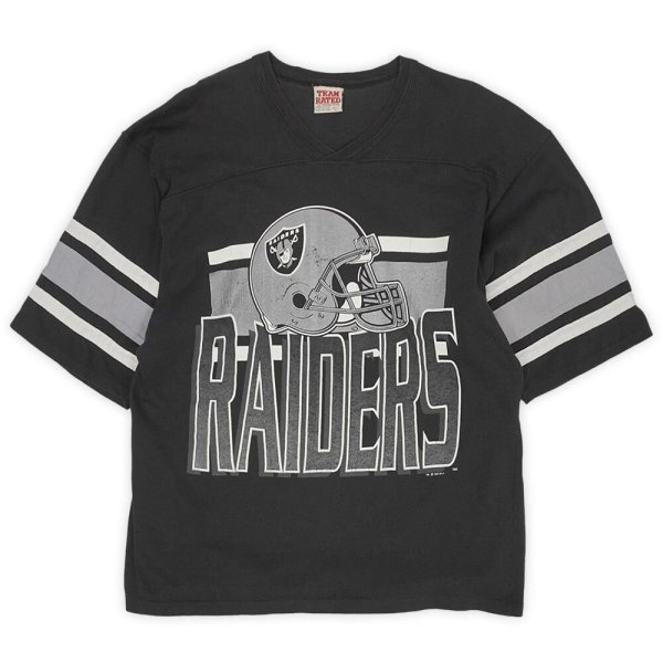 画像1: Early 90's LOS ANGELES RAIDERS フットボールTシャツ "MADE IN USA" (1)