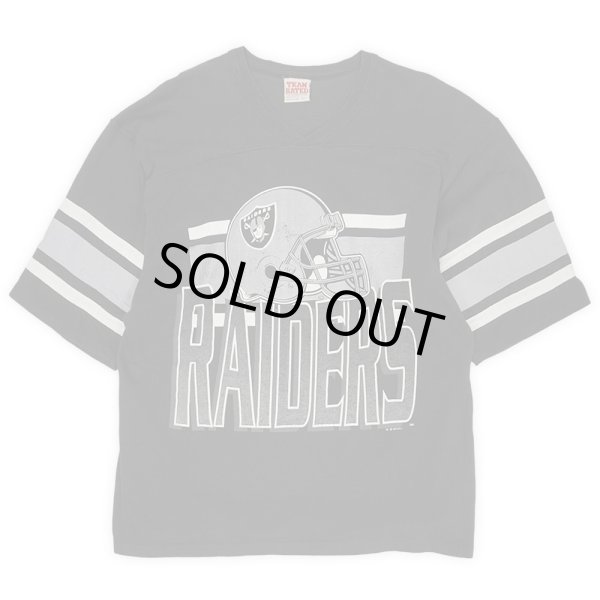 画像1: Early 90's LOS ANGELES RAIDERS フットボールTシャツ "MADE IN USA" (1)
