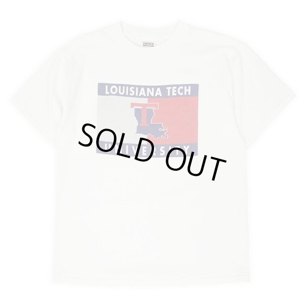 画像1: 90's LOUISIANA TECH UNIVERSITY ロゴプリントTシャツ "TULTEX Body" (1)