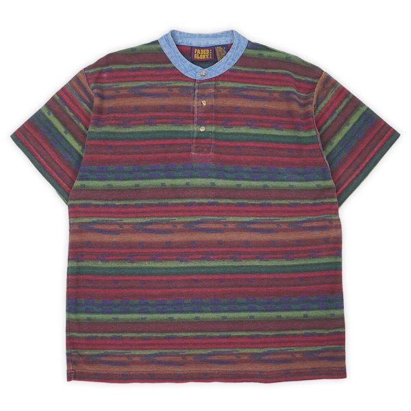画像1: 90's FADED GLORY S/S ヘンリーネックカットソー (1)