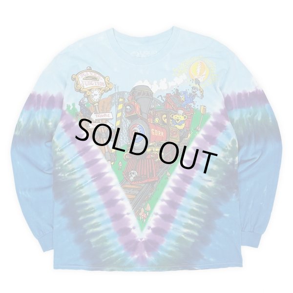 画像1: 00's Greateful Dead タイダイ染め L/S プリントTシャツ "Liquid Blue body" (1)