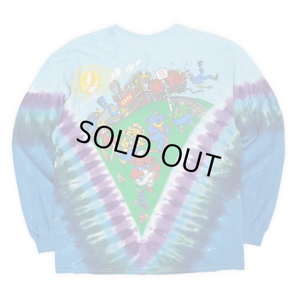 画像2: 00's Greateful Dead タイダイ染め L/S プリントTシャツ "Liquid Blue body" (2)