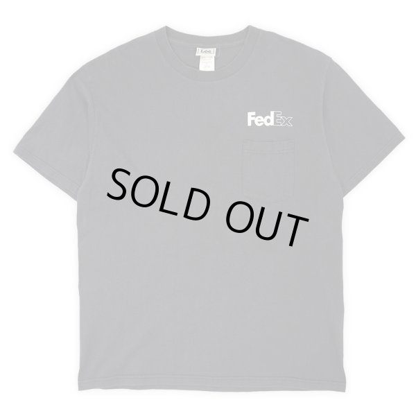 画像1: 00's FedEX ポケットTシャツ “FADE BLACK” (1)