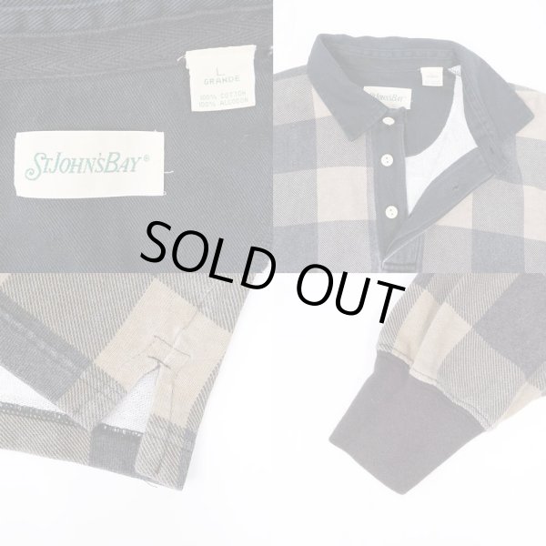 画像3: 90's ST. JOHN'S BAY L/S ポロシャツ (3)