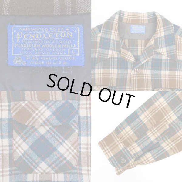 画像3: 70's Pendleton オープンカラー ウールシャツ "MADE IN USA" (3)