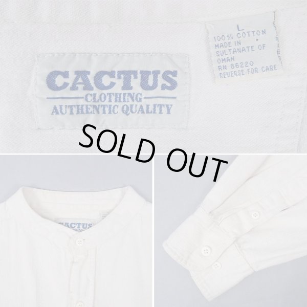 画像3: 90's CACTUS バンドカラーシャツ (3)