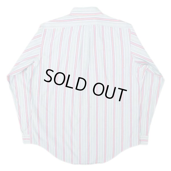 画像2: 90's Polo Ralph Lauren マルチストライプ柄 ボタンダウンシャツ (2)