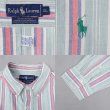 画像3: 90's Polo Ralph Lauren マルチストライプ柄 ボタンダウンシャツ (3)