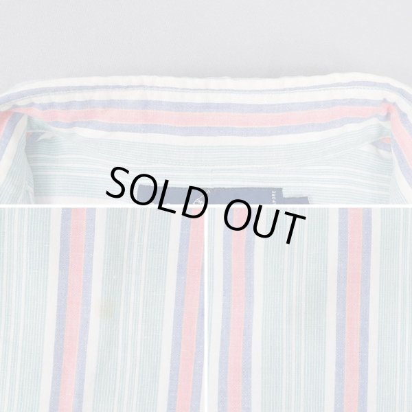 画像4: 90's Polo Ralph Lauren マルチストライプ柄 ボタンダウンシャツ (4)