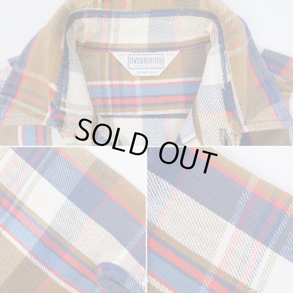 画像5: 80's FIVE BROTHER ヘビーネルシャツ "MADE IN USA" (5)