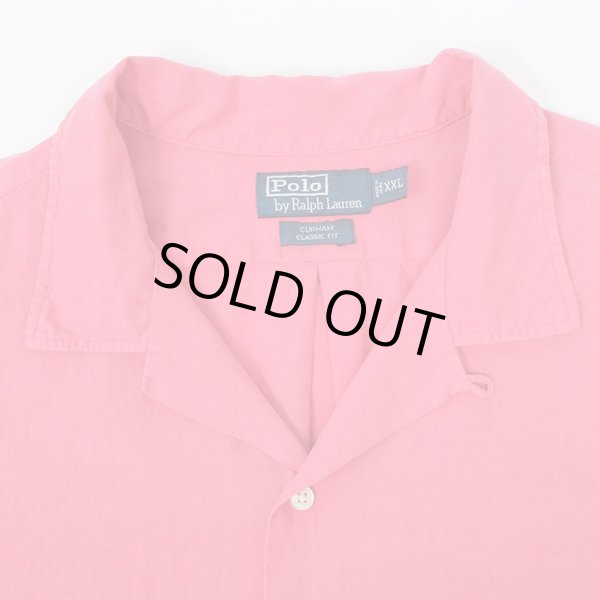 画像3: 90's Polo Ralph Lauren オープンカラーシャツ "CURHAM / LINEN × COTTON" (3)