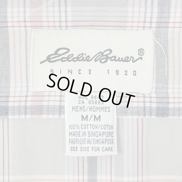 画像2: 90's Eddie Bauer L/S オープンカラーシャツ "白タグ" (2)