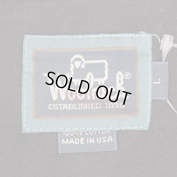 画像2: 90's Woolrich シャモアクロス ボタンダウンシャツ "MADE IN USA / BLACK" (2)