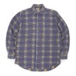 画像1: 90's THE TERRITORY AHEAD ヘビーネルシャツ "Navy Plaid" (1)