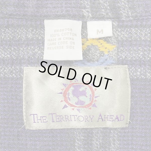 画像2: 90's THE TERRITORY AHEAD ヘビーネルシャツ "Navy Plaid" (2)