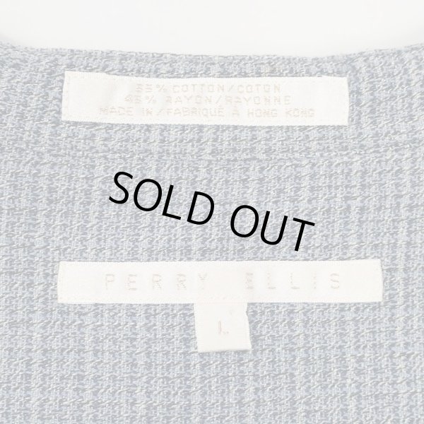 画像2: 90's PERRY ELLIS  バンドカラーシャツ (2)