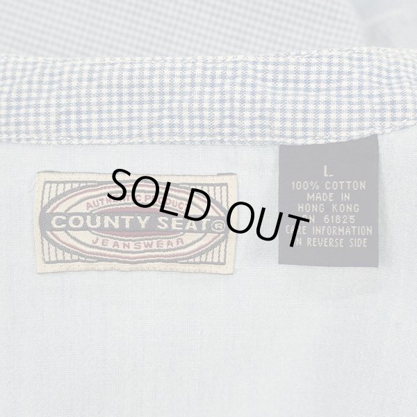 画像2: 90's COUNTY SEAT バンドカラーシャツ (2)