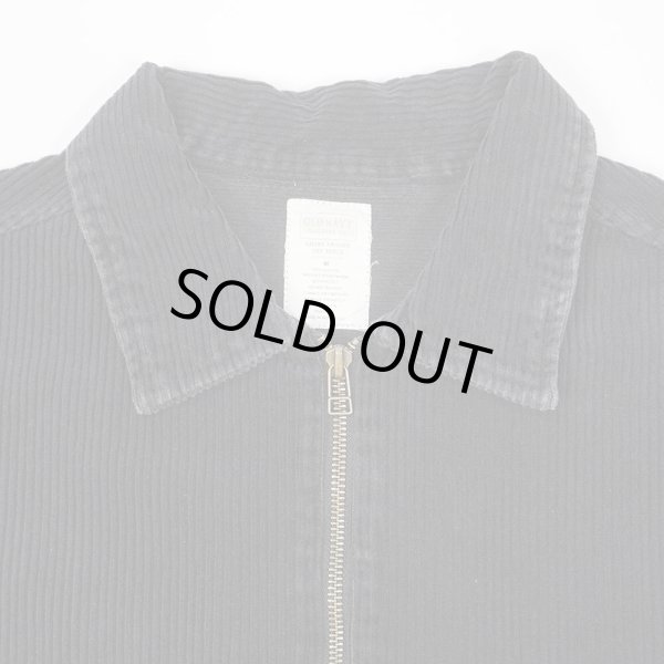 画像3: Early 00's OLD NAVY フルジップ 太畝コーデュロイシャツ “BLACK” (3)