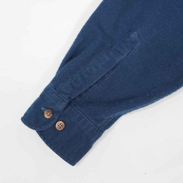 画像4: 90's ST JOHN'S BAY シャモアクロス ワークシャツ "NAVY" (4)