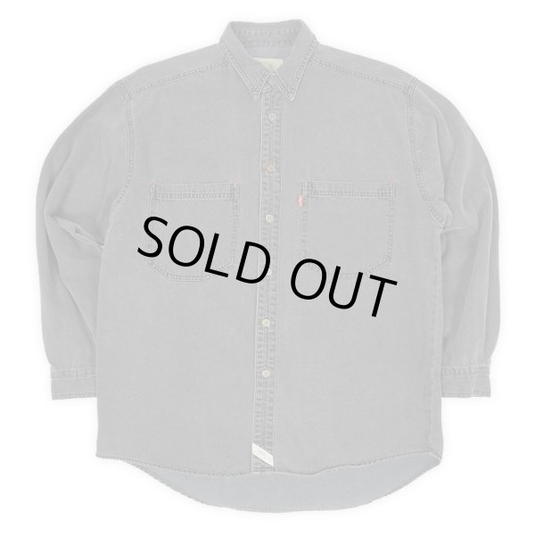 画像1: 90's Levi's “SHIRTS FOR JEANS” ブラックデニム ワークシャツ (1)