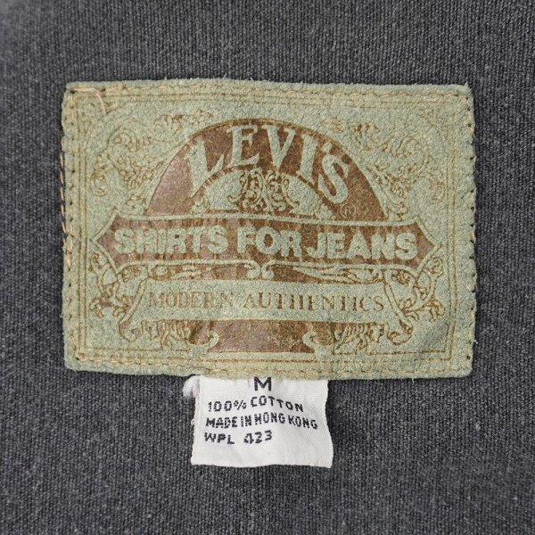 画像2: 90's Levi's “SHIRTS FOR JEANS” ブラックデニム ワークシャツ (2)