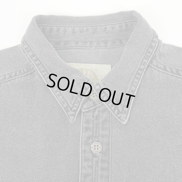 画像4: 90's Levi's “SHIRTS FOR JEANS” ブラックデニム ワークシャツ (4)