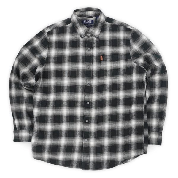 画像1: 00's CHAPS フランネル ボタンダウンシャツ "Ombre Plaid" (1)