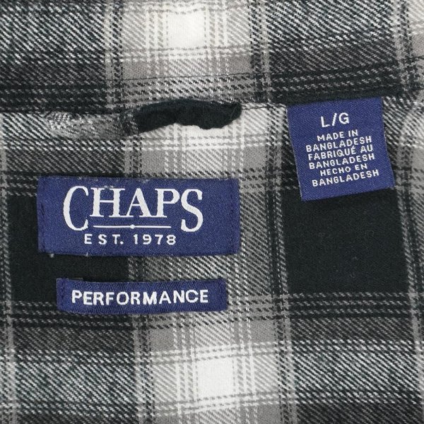 画像2: 00's CHAPS フランネル ボタンダウンシャツ "Ombre Plaid" (2)