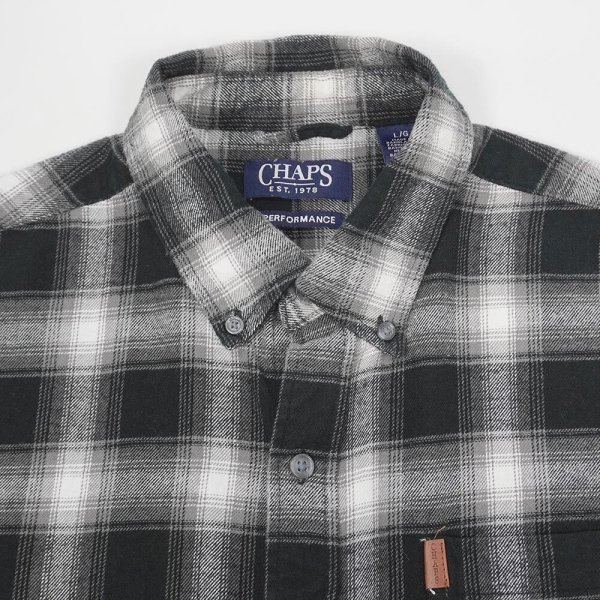 画像3: 00's CHAPS フランネル ボタンダウンシャツ "Ombre Plaid" (3)