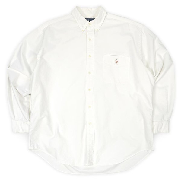 画像1: 90's Polo Ralph Lauren ボタンダウンシャツ “BIG SHIRT” (1)