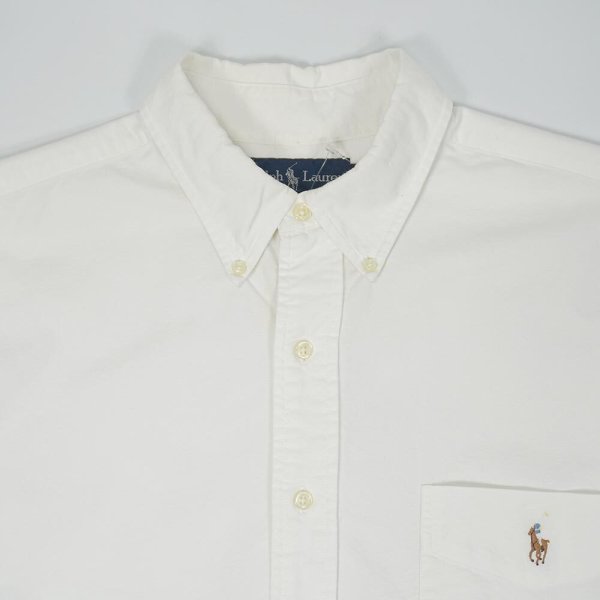 画像3: 90's Polo Ralph Lauren ボタンダウンシャツ “BIG SHIRT” (3)