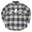画像1: 90's DAVID TAYLOR アクリルフランネルシャツ "NAVY Ombre Plaid / DEADSTOCK" (1)