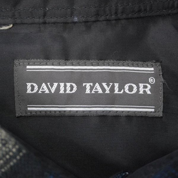 画像2: 90's DAVID TAYLOR アクリルフランネルシャツ "NAVY Ombre Plaid / DEADSTOCK" (2)