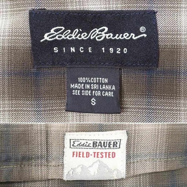 画像2: Early 00's Eddie Bauer コットンワークシャツ "Ombre Plaid" (2)
