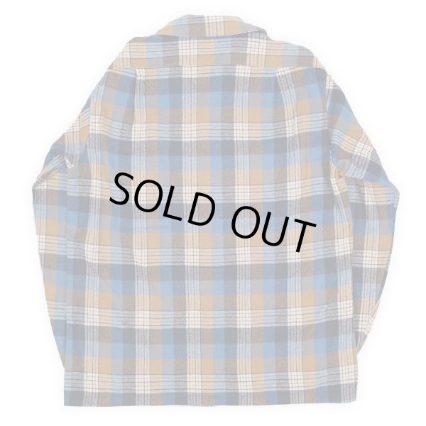 画像2: 70's Pendleton ウールシャツ "BLUE BASE / MADE IN USA" (2)