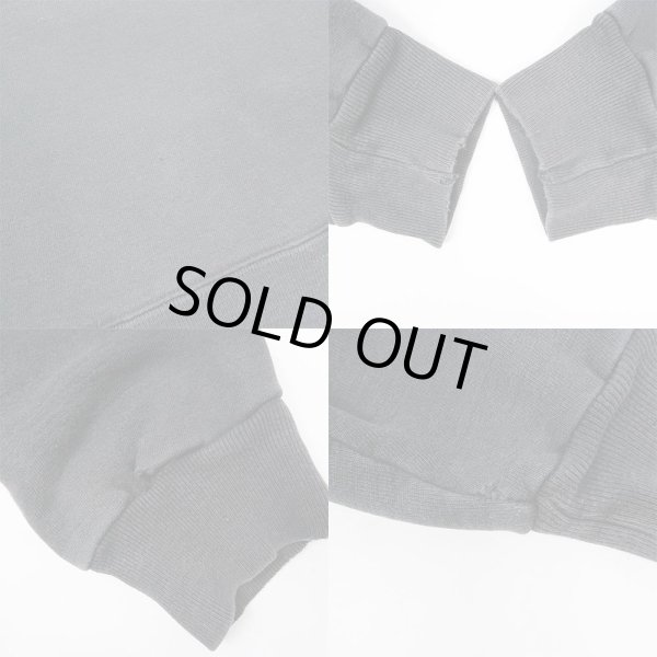 画像5: 90-00's Champion カレッジロゴ 前Vスウェット "BLACK" (5)