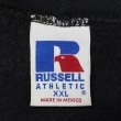画像2: "XXL / BLACK" 90-00's RUSSELL ブランク スウェットパーカー (2)