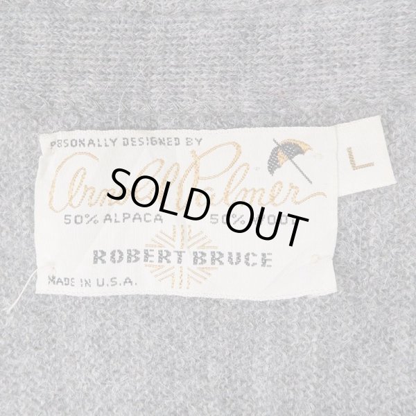 画像2: 80's Arnold Palmer アルパカカーディガン "MADE IN USA" (2)