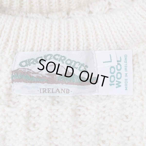画像2: 90's Aran Crafts フィッシャーマンセーター "MADE IN IRELAND" (2)
