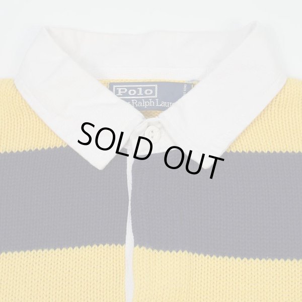 画像4: 90's Polo Ralph Lauren コットンニット ラガーシャツ (4)
