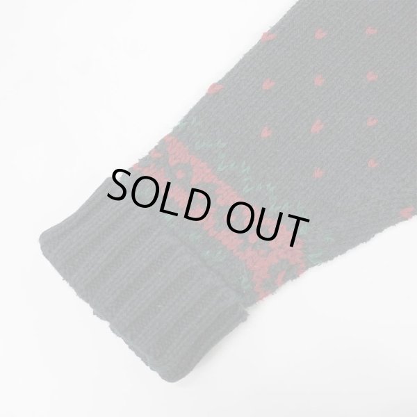 画像4: 90's Polo Ralph Lauren 総柄 コットンニット "BLACK base" (4)