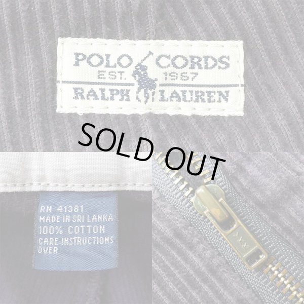 画像3: 90's Polo Ralph Lauren 2タック 太畝コーデュロイ トラウザー "POLO CORDS" (3)