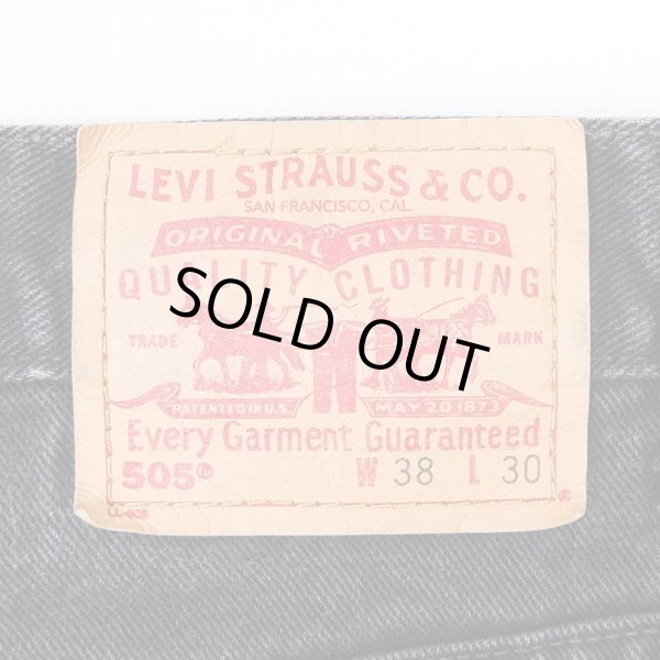 画像3: Early 00's Levi's 505 ブラックデニムパンツ "W38 L30" (3)