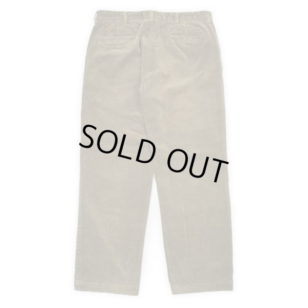 画像2: 90's Polo Ralph Lauren ノータック 太畝コーデュロイトラウザー "BROWN / PRESTON PANT" (2)
