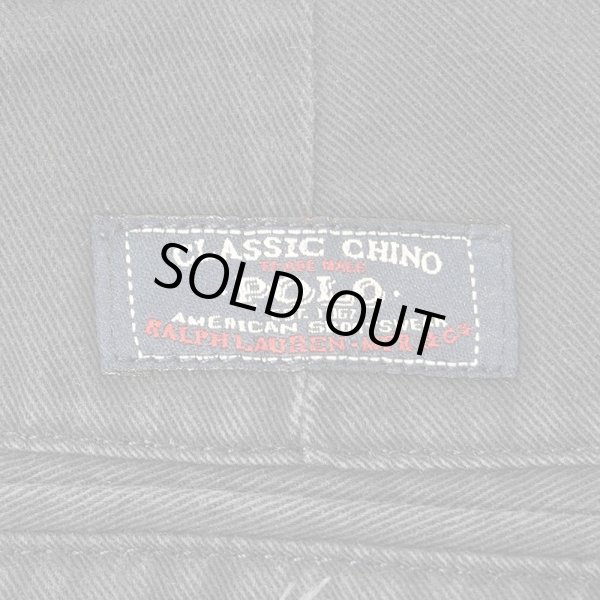 画像3: 90's Polo Ralph Lauren 2タック チノトラウザー "ANDREW PANT / FADE NAVY" (3)